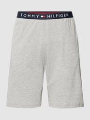 Sweatshorts mit elastischem Logo-Bund Modell 'JERSEY SHORT' von Tommy Hilfiger Grau - 16