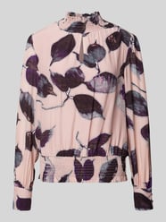 Blouseshirt met smokdetails van More & More Roze - 5