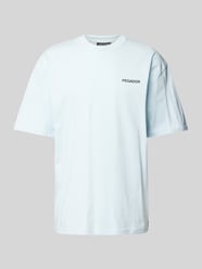Oversized T-Shirt mit Label-Print Modell 'ALESO' von Pegador Blau - 39