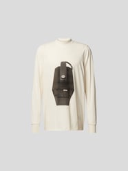 Oversized Longsleeve mit Motiv-Print von Rick Owens Weiß - 8