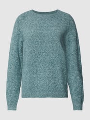 Korte gebreide pullover met structuurmotief, model 'MALAVI' van Only Groen - 4