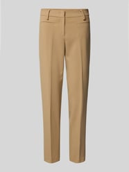 Slim Fit Stoffhose mit Leistentaschen Modell 'Annalena' von MAC Beige - 46