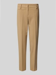 Slim Fit Stoffhose mit Leistentaschen Modell 'Annalena' von MAC Beige - 32