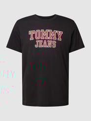 T-Shirt mit Label-Print von Tommy Jeans Schwarz - 17