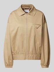 Oversized Blousons mit Brusttasche von Jake*s Collection Beige - 30