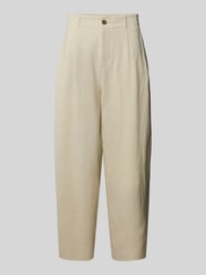 Stoffhose aus Viskose-Leinen-Mix von MAISON KITSUNÉ - 6