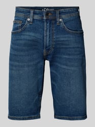 Jeansowe bermudy o kroju regular fit z mieszanki bawełny od s.Oliver RED LABEL - 4