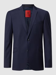 Slim Fit 2-Knopf-Sakko mit fallendem Revers 'Flex Cross' von Strellson Blau - 45