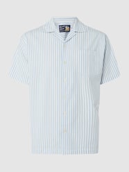 Comfort fit vrijetijdsoverhemd van seersucker, model 'Positano' van Jack & Jones Blauw / turquoise - 28