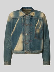 kurtka jeansowa o kroju regular fit z efektem dirty wash od Kenzo - 2