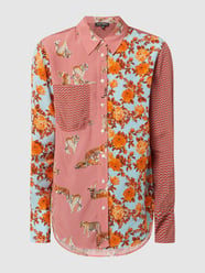Bluzka z kieszenią na piersi model ‘Schenna’ od Risy & Jerfs Pomarańczowy - 19