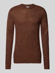 Strickpullover mit Rundhalsausschnitt Modell 'LEWIS' von Jack & Jones Braun - 6