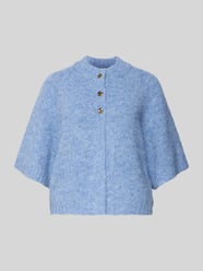 Kardigan rozpinany o kroju loose fit z dodatkiem wełny model „Benutta” od Neo Noir - 1
