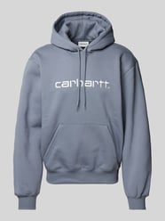 Hoodie mit Label-Stitching von Carhartt Work In Progress Blau - 5