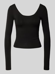 Longsleeve mit tiefem Rückenausschnitt von Gina Tricot Schwarz - 16