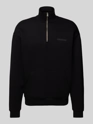 Sweatshirt mit Label-Print von REVIEW Schwarz - 4