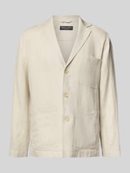 Loose Fit Leinenhemd mit Brusttasche von Marc O'Polo Beige - 17