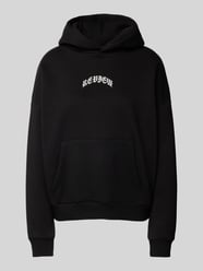 Hoodie mit Label-Print von Review Schwarz - 10