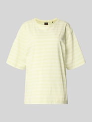 Oversized t-shirt z czystej bawełny model 'C_EREGULAR_STRIPE' od BOSS Orange - 47