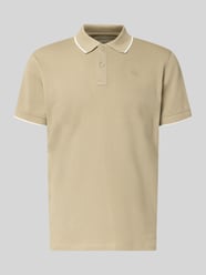 Regular fit poloshirt met gestikt logo model 'Hedin' van Blend Beige - 20
