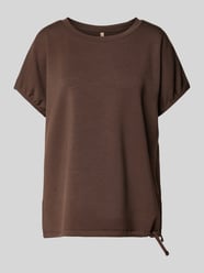 Bluza z prążkowanym, okrągłym dekoltem model ‘BANU’ od Soyaconcept - 7