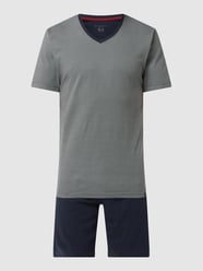 Pyjama aus Baumwolle  von bugatti Blau - 24