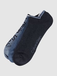 Sneakersocken mit Label-Print im 3er-Pack von CK Calvin Klein Blau - 14