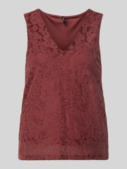 Top na ramiączkach o kroju regular fit z mieszanka bawełny model 'HONEY' od VERO MODA - 13