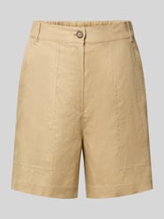 Szorty o kroju regular fit z czystego lnu model 'IVELETTA' od Weekend Max Mara - 36