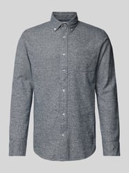 Slim Fit Freizeithemd Button-Down-Kragen Modell 'BLUNORRIS' von Jack & Jones Premium Blau - 17