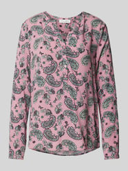 Bluse aus Viskose mit Paisley-Muster von Christian Berg Woman Rosa - 36