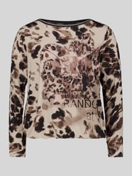 Langarmshirt mit Glitzer-Print von Betty Barclay Beige - 34