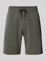 Bermudas mit elastischem Bund von Lindbergh Grau - 35