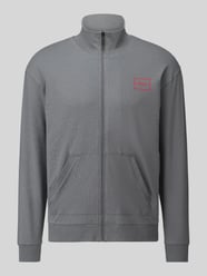 bluza rozpinana o kroju regular fit z mieszanka bawełny model 'Laze Zip Jacket' od HUGO - 5