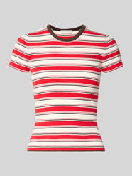 T-shirt z haftowanym logo model 'Danielle' od LeGer - 47