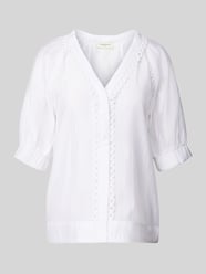 Regular Fit Bluse mit V-Ausschnitt und Häkelspitze von Copenhagen Muse - 24