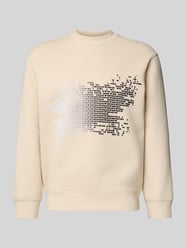 Sweatshirt mit gerippten Abschlüssen von Emporio Armani Beige - 28