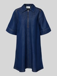 Sukienka dżinsowa z mieszanki lyocellu i bawełny z zamkiem błyskawicznym od My Essential Wardrobe - 5