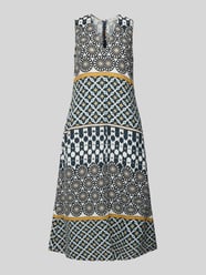 A-Linie Leinenkleid mit Allover-Muster von Marc O'Polo - 6