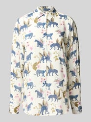Regular Fit Bluse aus Viskose im Allover-Look von ETERNA - 16