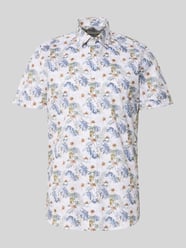 Slim Fit Business-Hemd mit Kentkragen und floralem Print von OLYMP Level 5 - 44