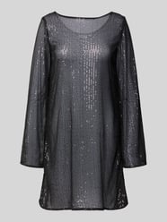 Fließendes Cocktailkleid mit Paillettenbesatz Modell 'JACK' von Pieces - 22