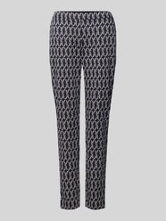 Relaxed fit stoffen broek met elastische band van Christian Berg Woman - 46