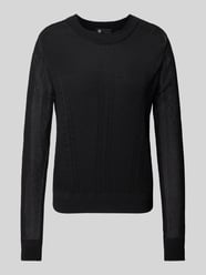 Loose Fit Strickpullover aus Viskose-Mix Modell 'Pointelle' von G-Star Raw Schwarz - 37