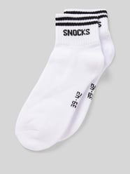 Socken mit Label-Stitching Modell 'Retro' von Snocks Schwarz - 31