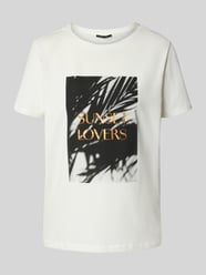T-Shirt mit Motiv-Print und Rundhalsausschnitt von comma - 42