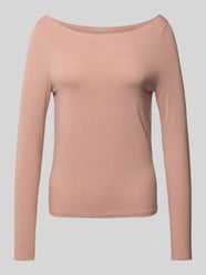 Longsleeve mit U-Boot-Ausschnitt von JAKE*S STUDIO WOMAN Rosa - 33