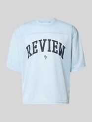 T-Shirt aus Mesh mit Logo-Print von REVIEW - 41