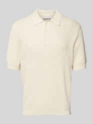 Poloshirt aus Viskose-Mix mit Strukturmuster von Jake*s Studio Men - 41