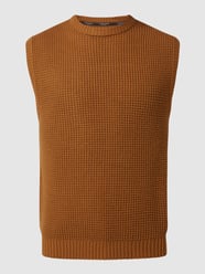 Spencer met gestructureerd breipatroon, model 'Nick' van Jack & Jones Bruin - 30